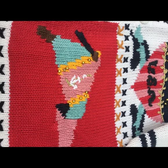 Vintage USA patriotic sweater cardigan - Picture 2 of 6